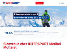 Tablet Screenshot of intersport-meribel-mottaret.com